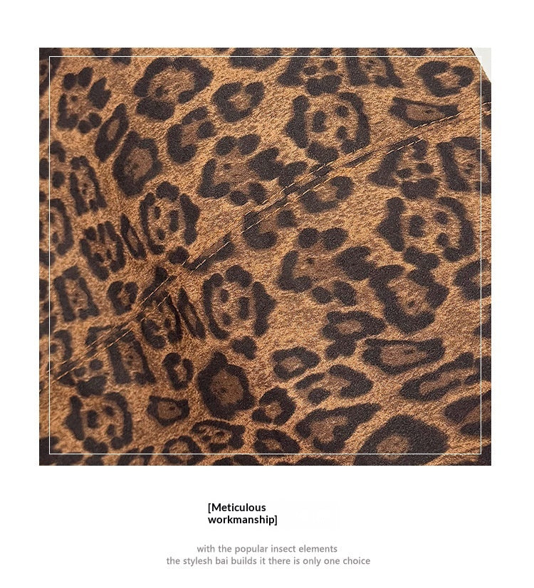 Simple Large Capacity Tote Bag Women - Soft Plush Shoulder Bag Everyday Carryall Leopard Black Coffee