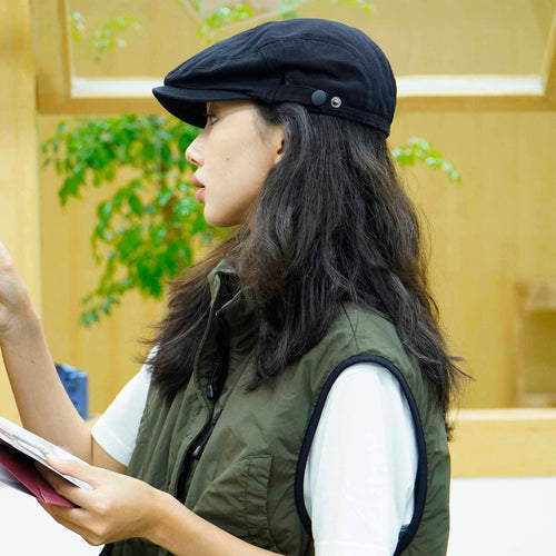 Beret Worn Backward Women - Versatile All-Match Cotton Embroidery Beret Hat Autumn Winter