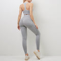Seamless Sports Bra & High-Waist Leggings Set Women - Workout Gym Activewear Two-Piece Outfit