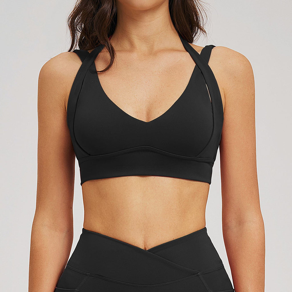 High-End Athletic Bra for Women - Wireless Full Coverage Sports Bra Running Fitness Activewear