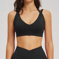 High-End Athletic Bra for Women - Wireless Full Coverage Sports Bra Running Fitness Activewear