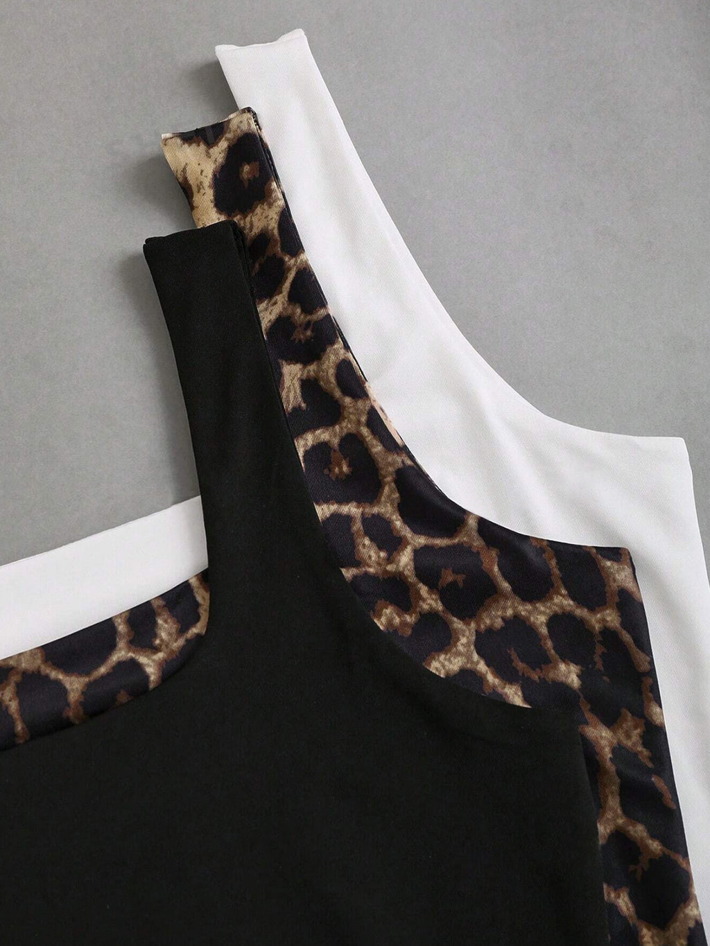 Sexy Leopard Print Cami Top Women - Slim Fit Spaghetti Strap Camisole Tank Top with Slight Stretch